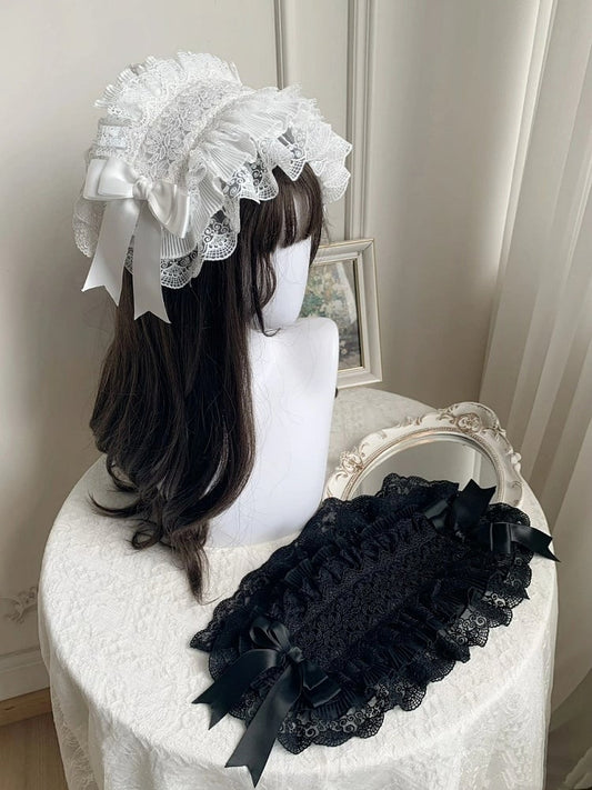 Lace Black / Hairband White