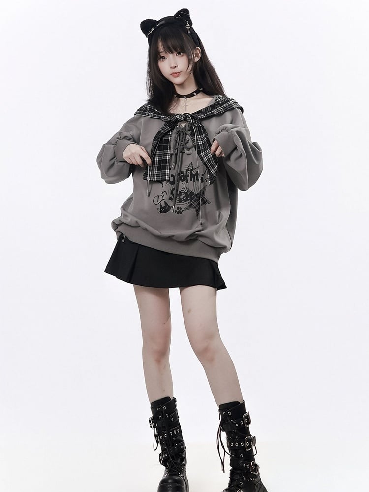 Black Cargo Pleated Skirt with Belt - PINK SAVIOR