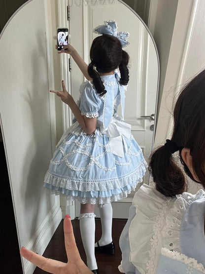 Robe OP Lapin Bleu + Tablier + Set KC