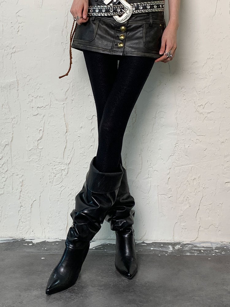 Punk-schwarze Strumpfhose