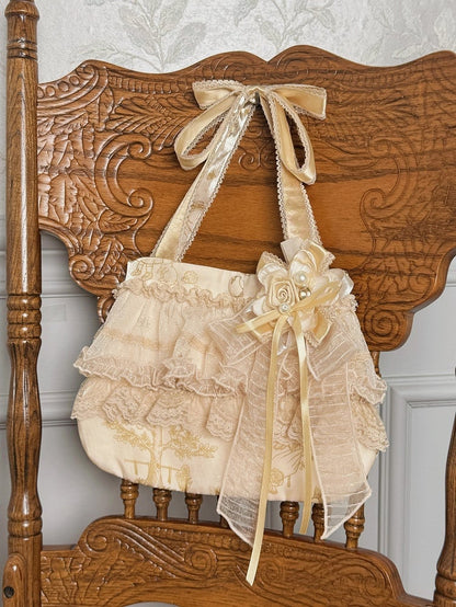 Black Silver Champagne Hand Bag /