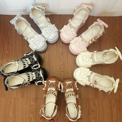 Pink Lolita Theme Platform with Mary Bear Sweet Janes