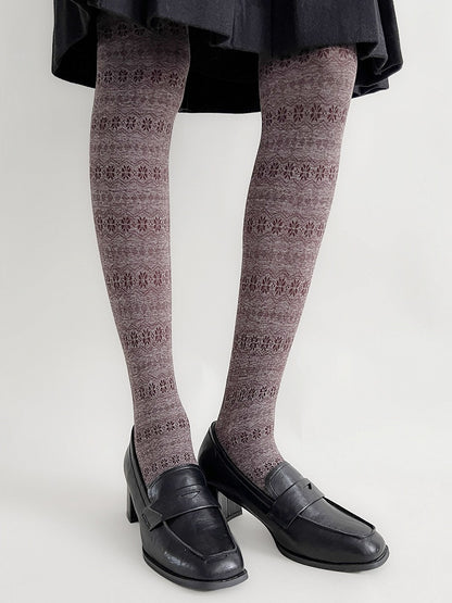 Snowflake Pattern Warm Tights Wave Christmas