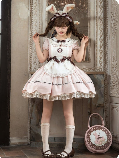 Alice in Wonderland Two-Piece Lolita Dress - Sheep Puff Atelier