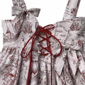 Schleifenclips Jacquard Weinrot