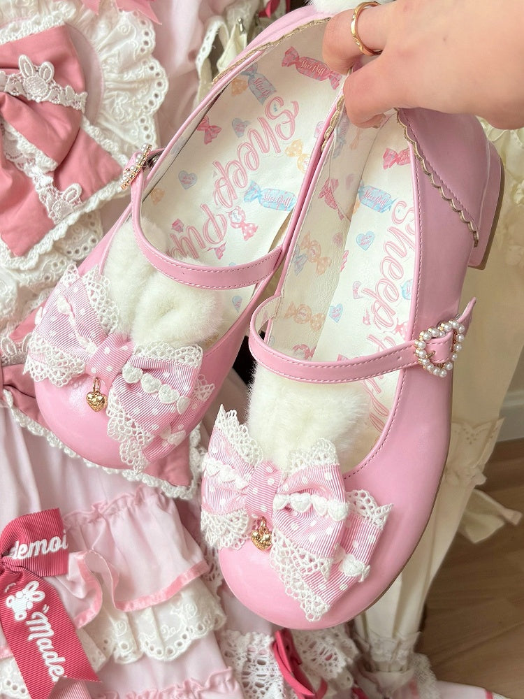 Bow with Pink Shoes Mary Lolita at Sweet Jane Top