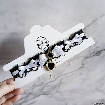 Kei Bowknot Jirai Choker 11 Lace Color Options