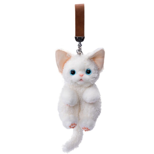 Black/Gray/White Devon Keychain Cute Cat