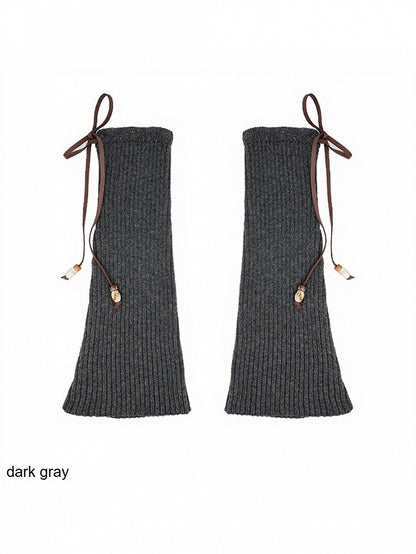 Knit Bow Bead Leg Warmers - ModaSwings