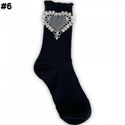 8 Optionen Lolita-Söckchen mit Rüschenbündchen