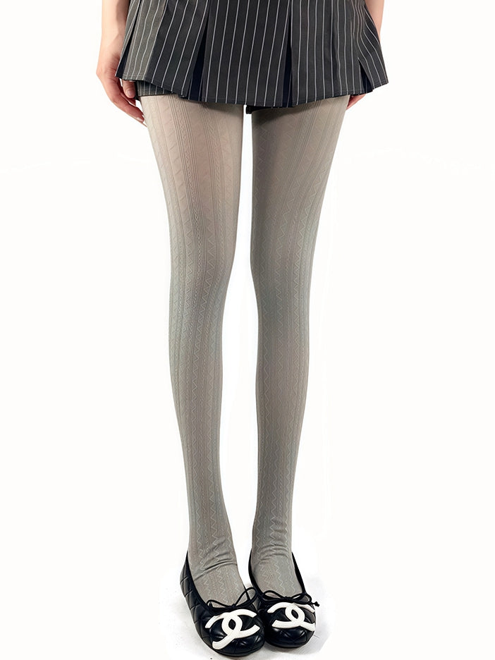 Striped Colors Tights Pattern Slimming 4