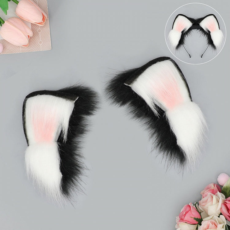 Oreilles remuantes 4 housses en fausse fourrure colorées