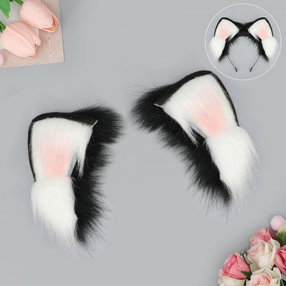 Oreilles remuantes 4 housses en fausse fourrure colorées