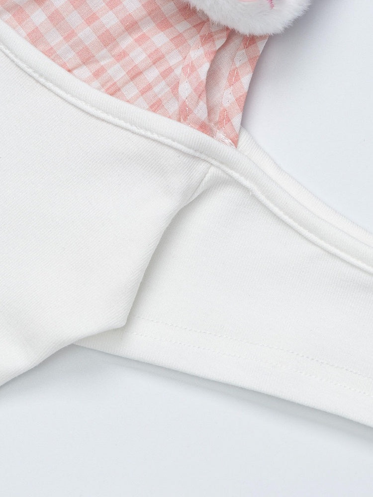 Off-Shoulder Pink Tee with Bow and Kitty Motif - Languid Park