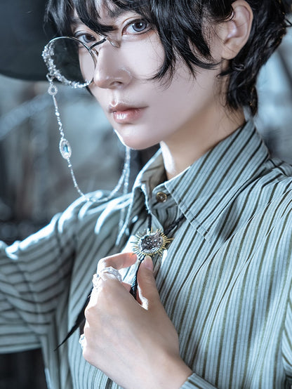 Rope Black Tie Steampunk Gear Design