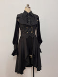 Black Ouji Fashion Lolita Tailed Waistcoat