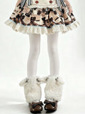 Curly Lolita Lamb Leg Fur Warmers