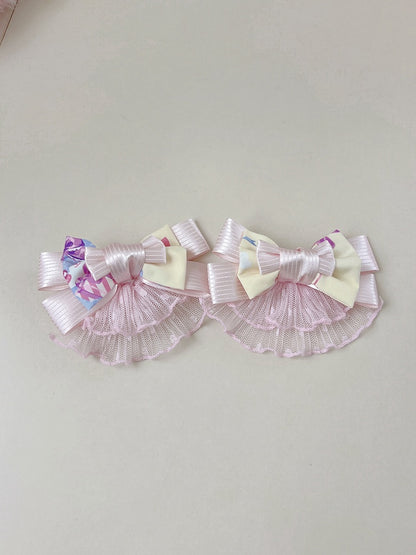 Hairclip Pink / Bowknot Yellow