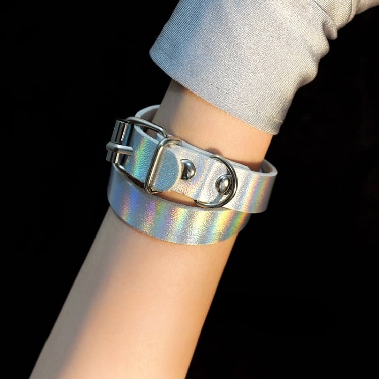 Finger Silber Armband Handschuhe + Cyberpunk