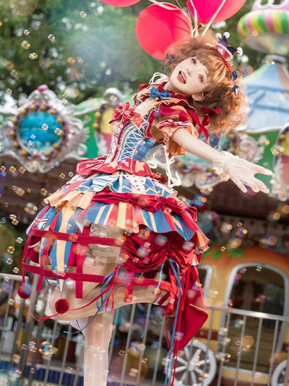 Sweet 5 Ribbon Color Triangle Flag Lolita Circus Options