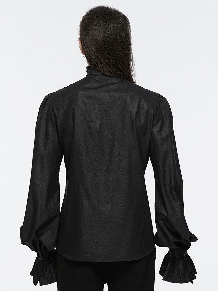 Men's Style Goth Black Shirt Retro Palace