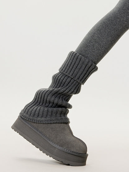 Minimalist Knit Leg Warmers - Xi Shang Mei Shao