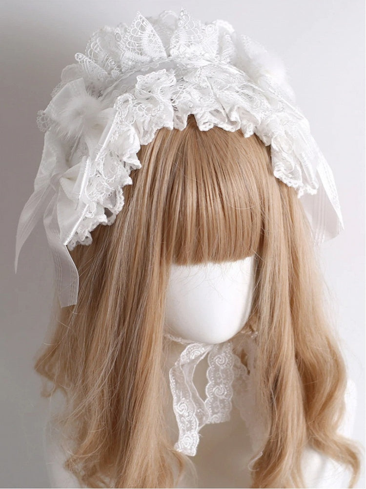 Bow Lace Shiro Style) (Elegant Hairband Sweet
