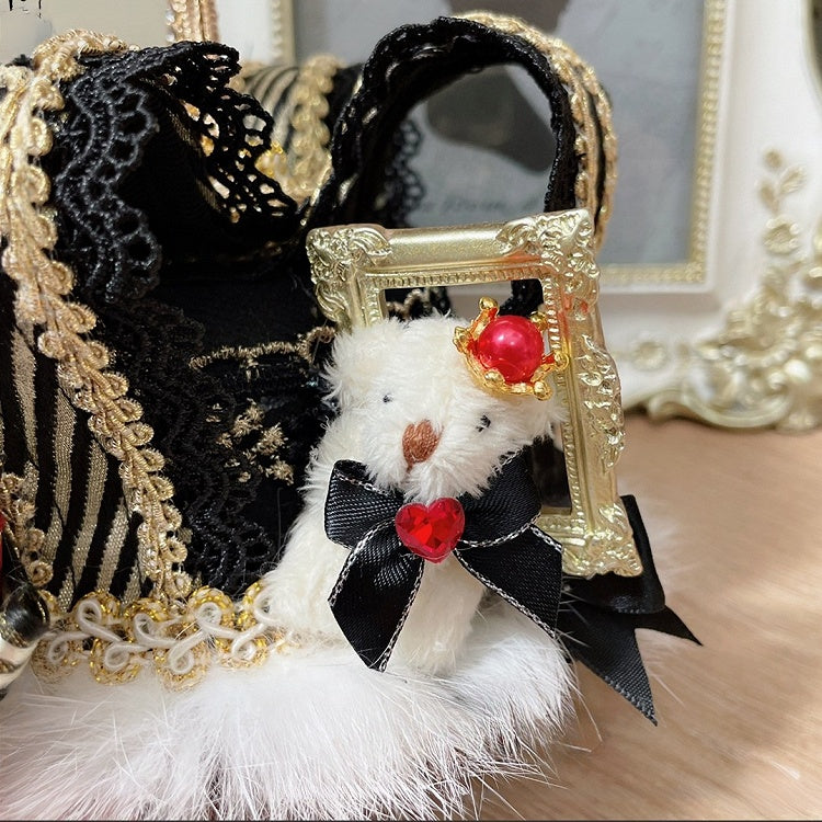 And 2 Mini Christmas Rhinestone Crown Decorated Hat Options Beaded Cross