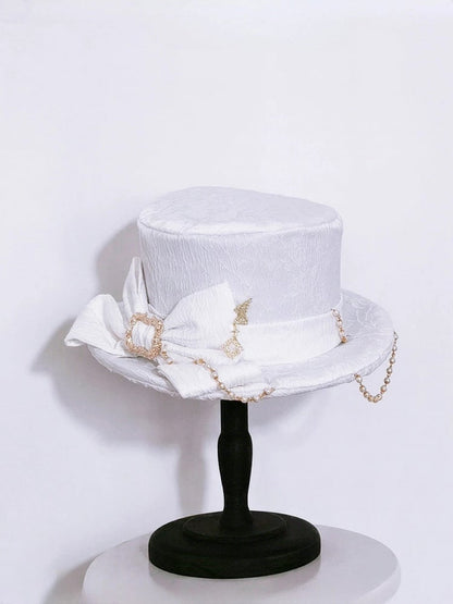 Hat Lolita Top White Ouji Elegant