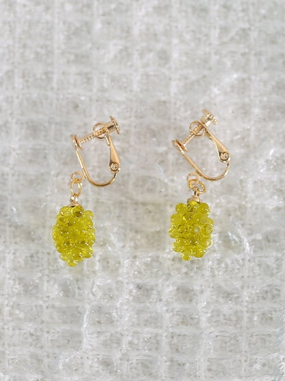 Ear Clips Lolita Grape Lively Crystal Purple/Green