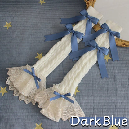 Knit Lace Winter 13-Color Cuffs Long Wrist
