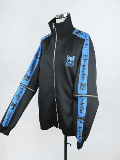 Landmine Skull Embroidered Colors Kei Sleeves | Jacket Detachable Cat in 6
