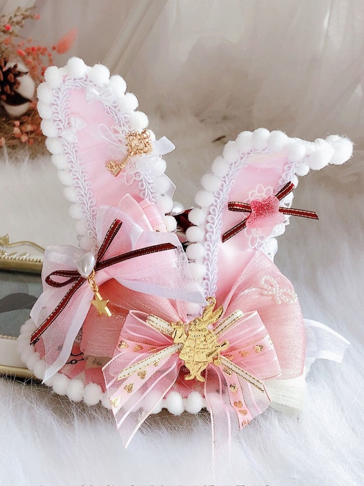 Vibes Pink Ears Alice Hat Mini Wonderland Bunny in