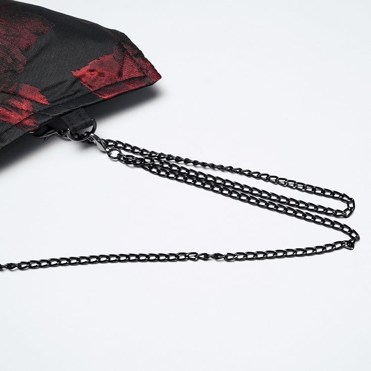 Asymmetrical Gothic Design Black Vest Men's