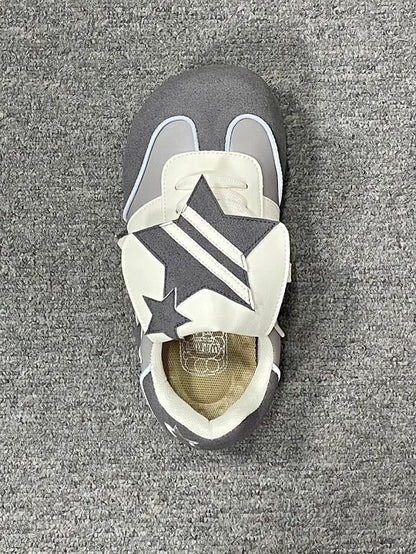Design Traditional - Accents Lolita with Gray Sweet Lace-Up 4.5cm Sneakers Platform Star