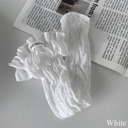 Unterknee-Spitze, 5-Besatzmuster, Farb- und Blumenoptionen, Strümpfe