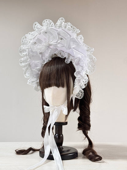 Accents) (Lace Multi-Color Set Lolita Crystal Bonnet