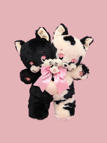 Kitty Two Heads Bag Plush