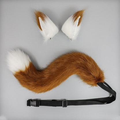 Lolita Faux Clips A Pair - Hair Colors Ear 6 + Kitty Fur Set of Tail