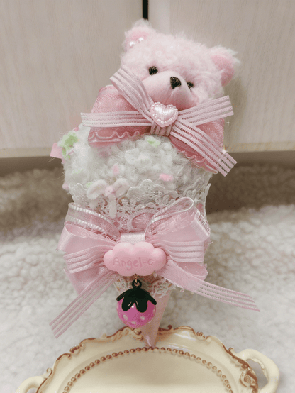 Hairclip Ice Bear Cream Sweet Lolita Pink/Blue