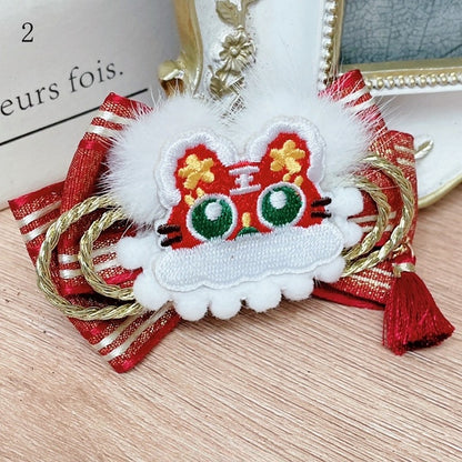 Hairclip Options 3 Tiger Applique Bowknot /Letter Lolita Qi