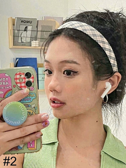 Retro Checkered Hair Accessory - Lalacita