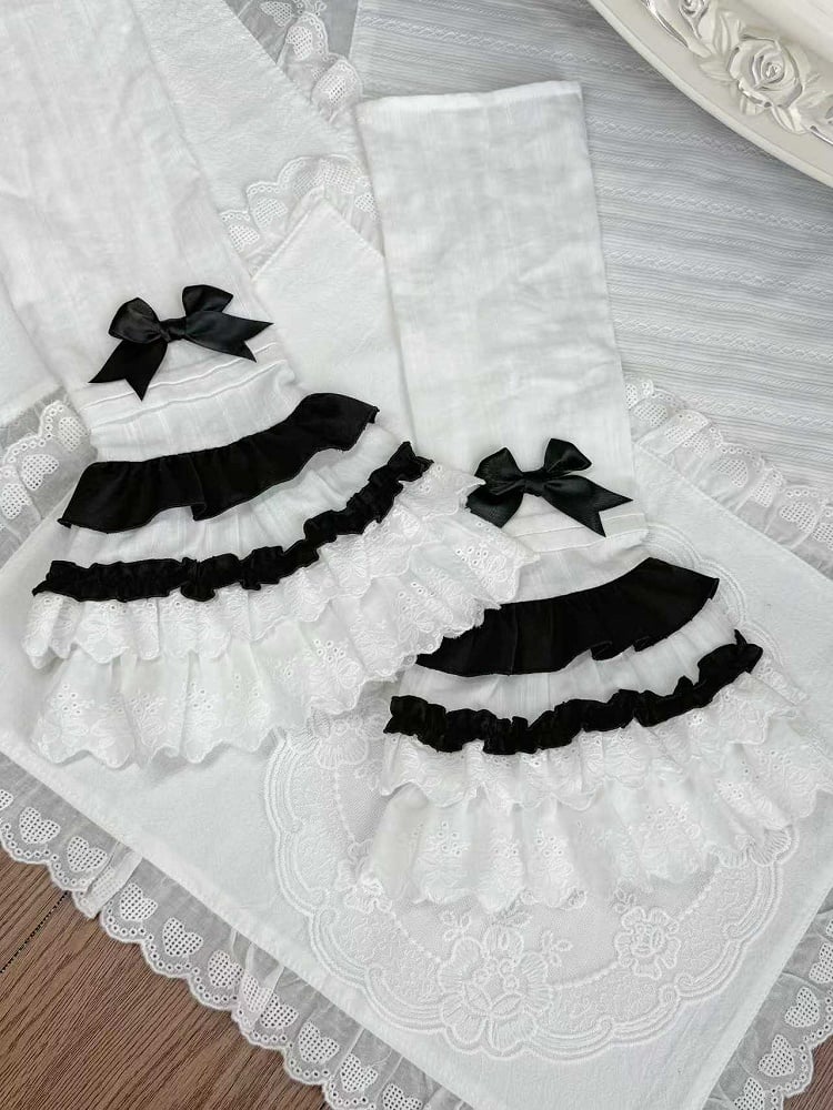 White Detachable and Black Sleeves