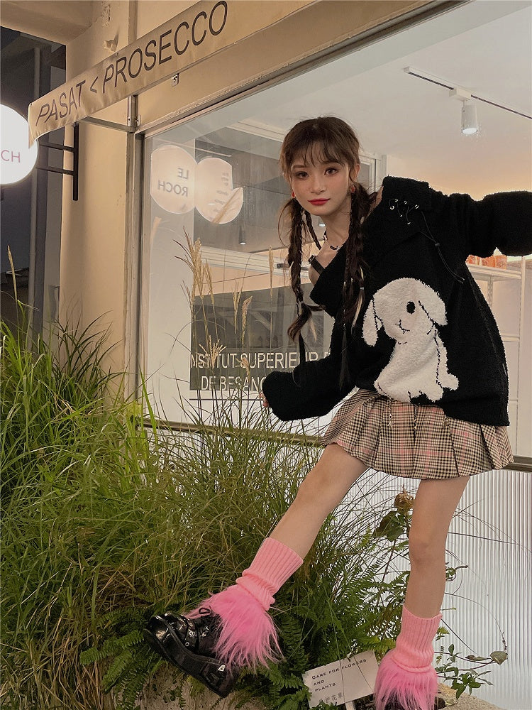 Knitted Cuff Leg Warmers Options Fuzzy 12 Color