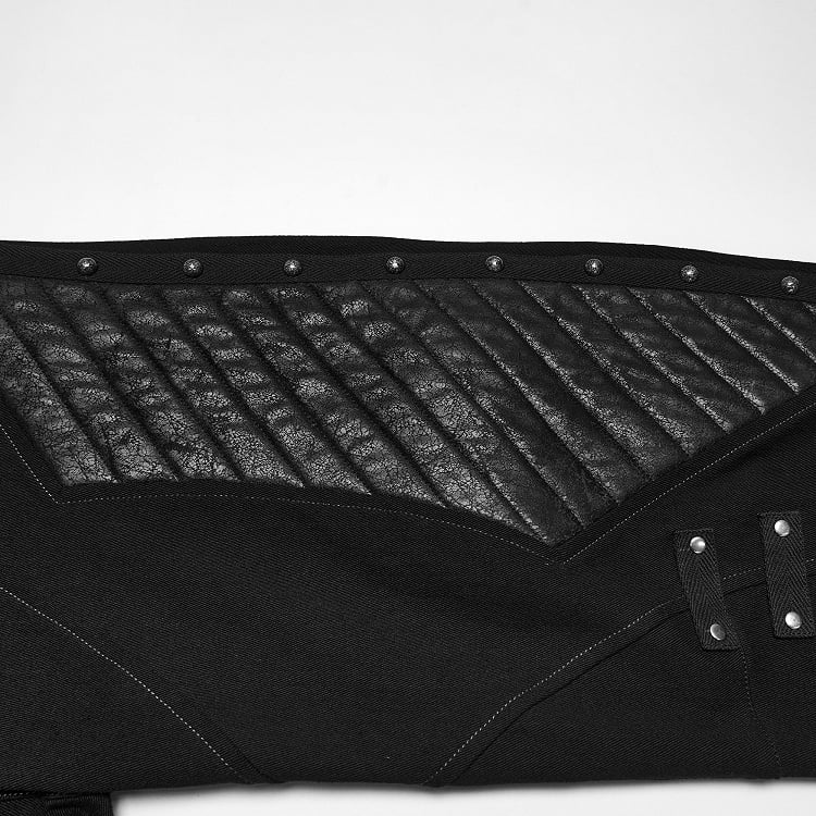 Men's Black Hardcore Punk Streetwear Trousers - Punk Rave