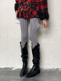 Y2K Gray Winter Tights