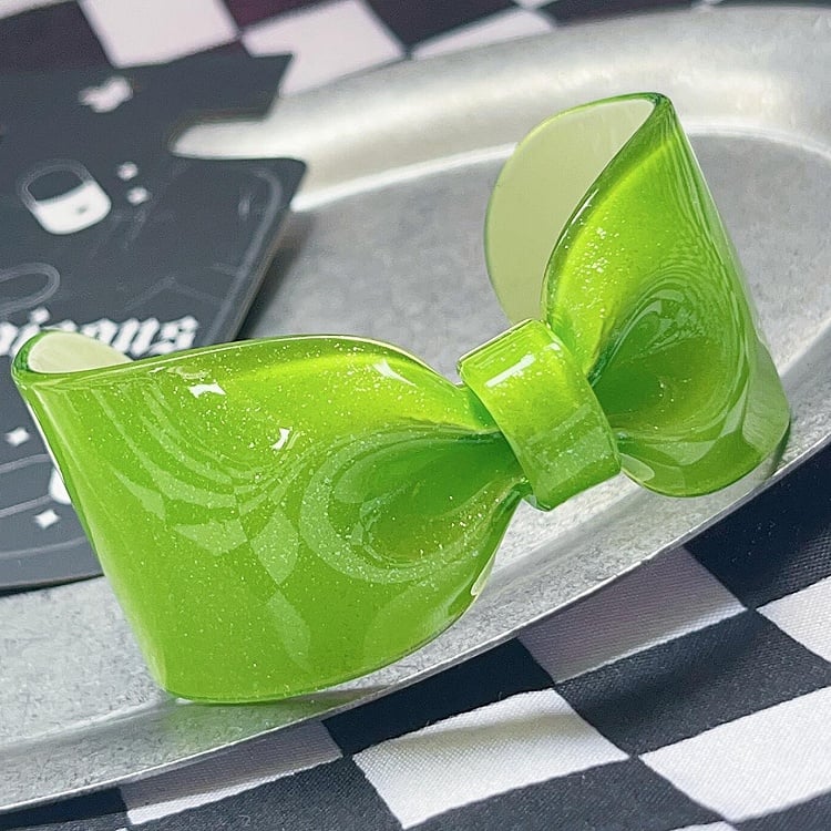 Y2K Bowknot Red Red/White/Green/Rose Cuff