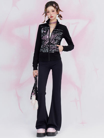 Schwarze Fischschwanzhose