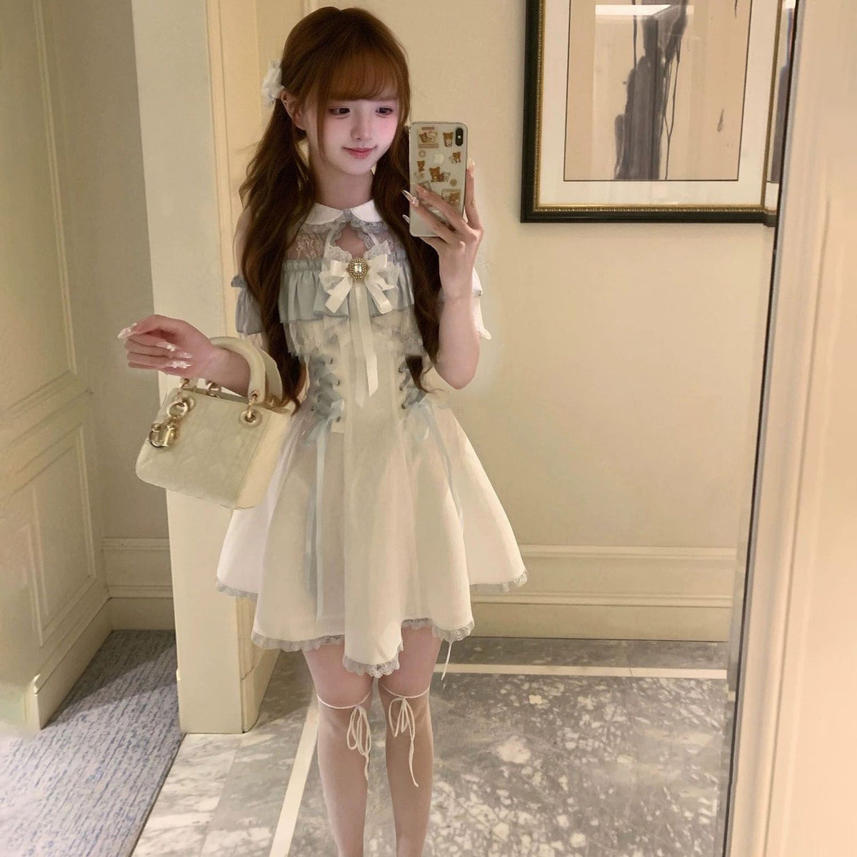 Miziya French Sweet Off-Shoulder Dress - Nana Style