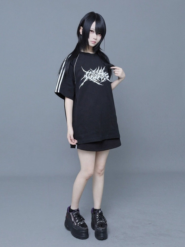 Dark Pleated Skirt Short - ITAMI
